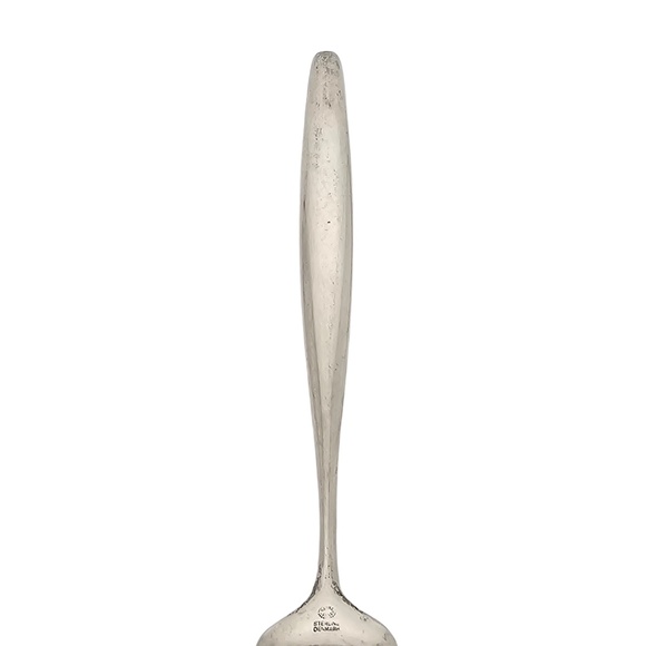 Set of 8 Georg Jensen Denmark Cypress Sterling Silver Salad Forks 6 3/4" #18632 - Picture 6 of 9